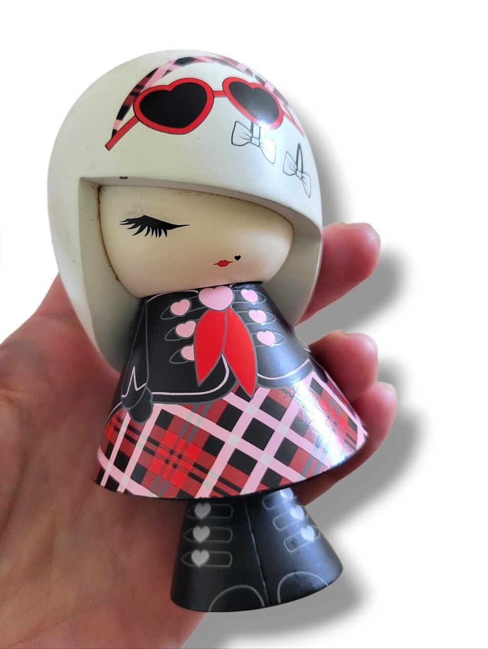 Kimmidoll Love | Cute "Sorrow" Triadic Heart Accent Standing 4" Doll Figurine
